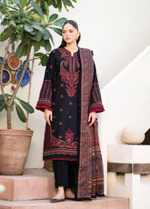 Dhoop Kinaray by Xenia Formals Embroidered Khaddar Suits Unstitched 3 Piece - XF24DK 03 SIYAH